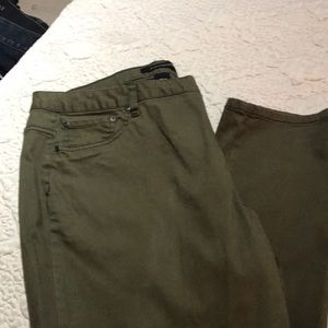Green khaki pants